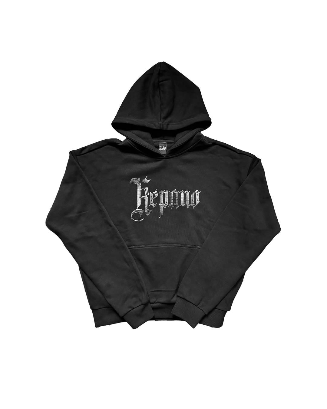 RHINESTONE LOGO HOODIE