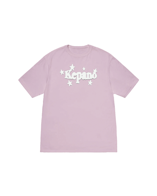 STARS PUFF PRINT TEE PINK